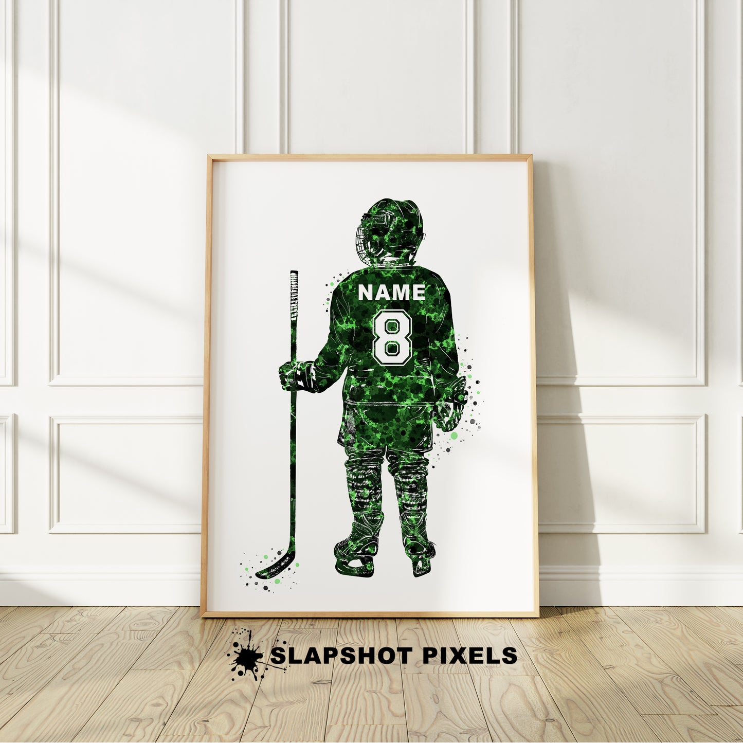 Personalized Hockey Poster - Hockey Gifts For Boys - HB28