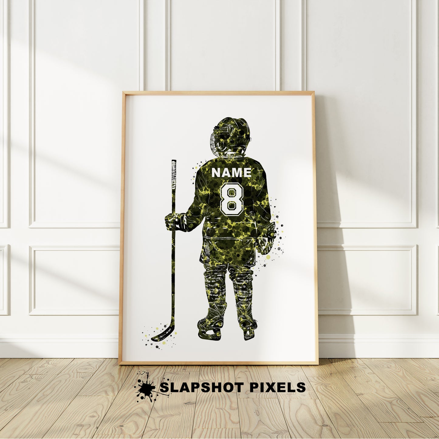 Personalized Hockey Poster - Hockey Gifts For Boys - HB28