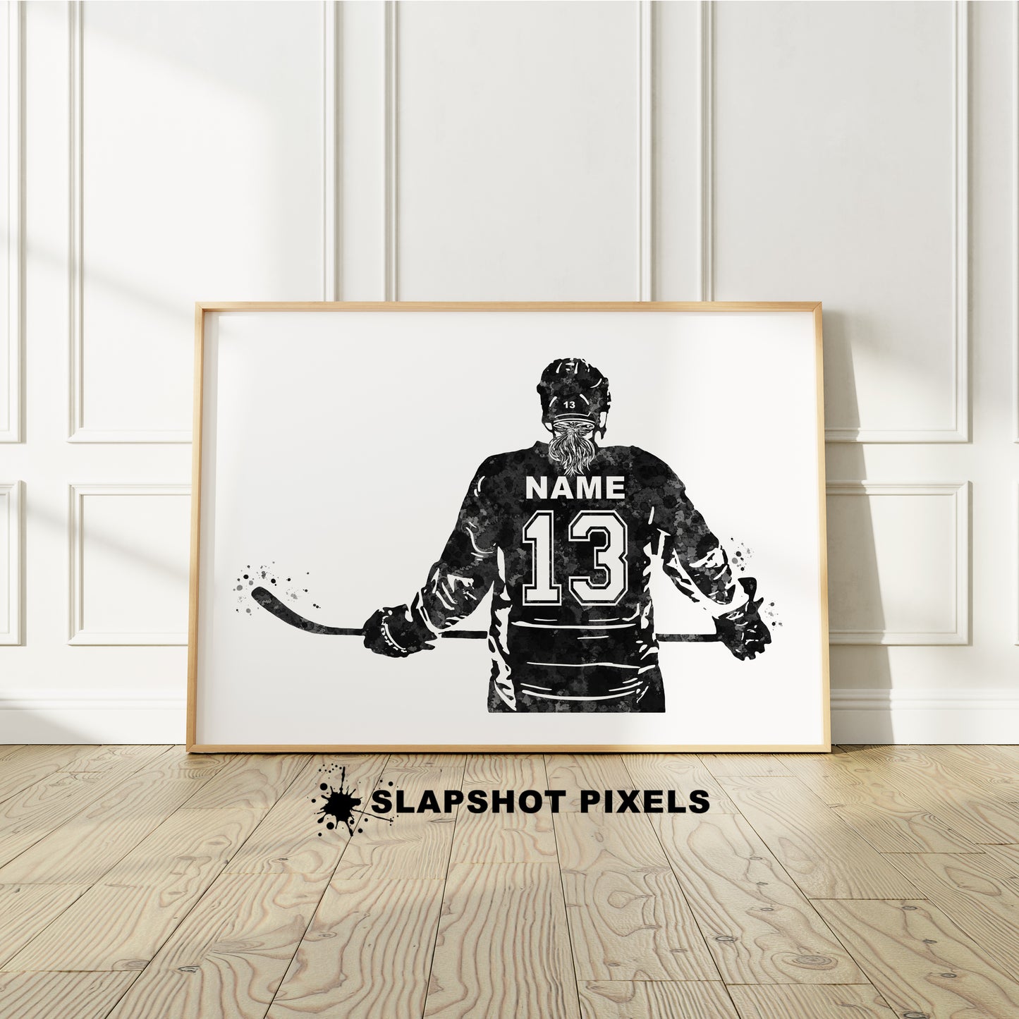 Personalized Girl Hockey Poster - Hockey Gifts For Girls - HG01