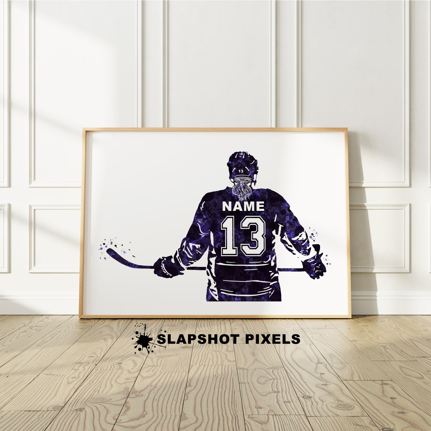 Personalized Girl Hockey Poster - Hockey Gifts For Girls - HG01