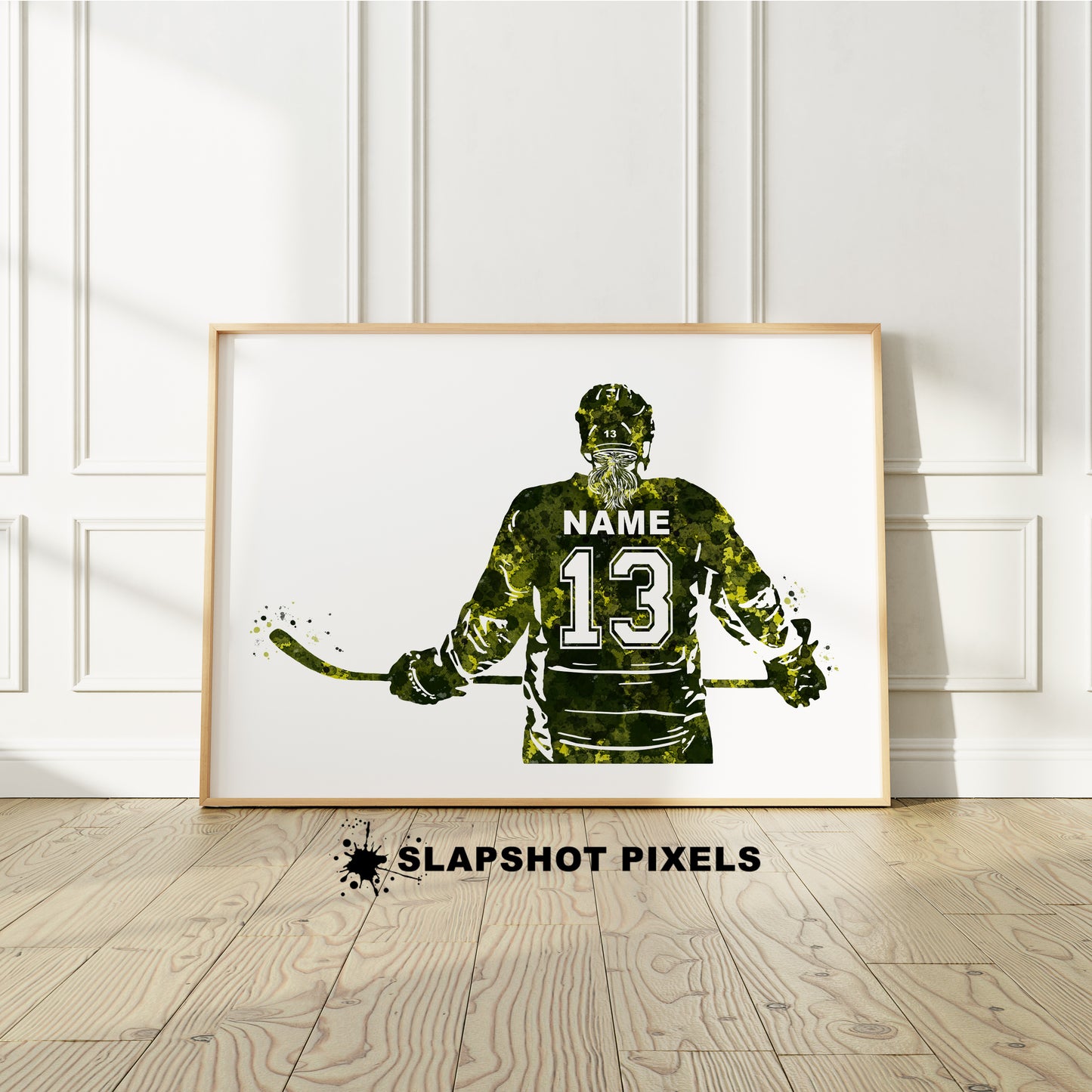 Personalized Girl Hockey Poster - Hockey Gifts For Girls - HG01
