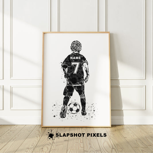 Personalized Soccer Poster - Soccer Gifts For Boys - SB30