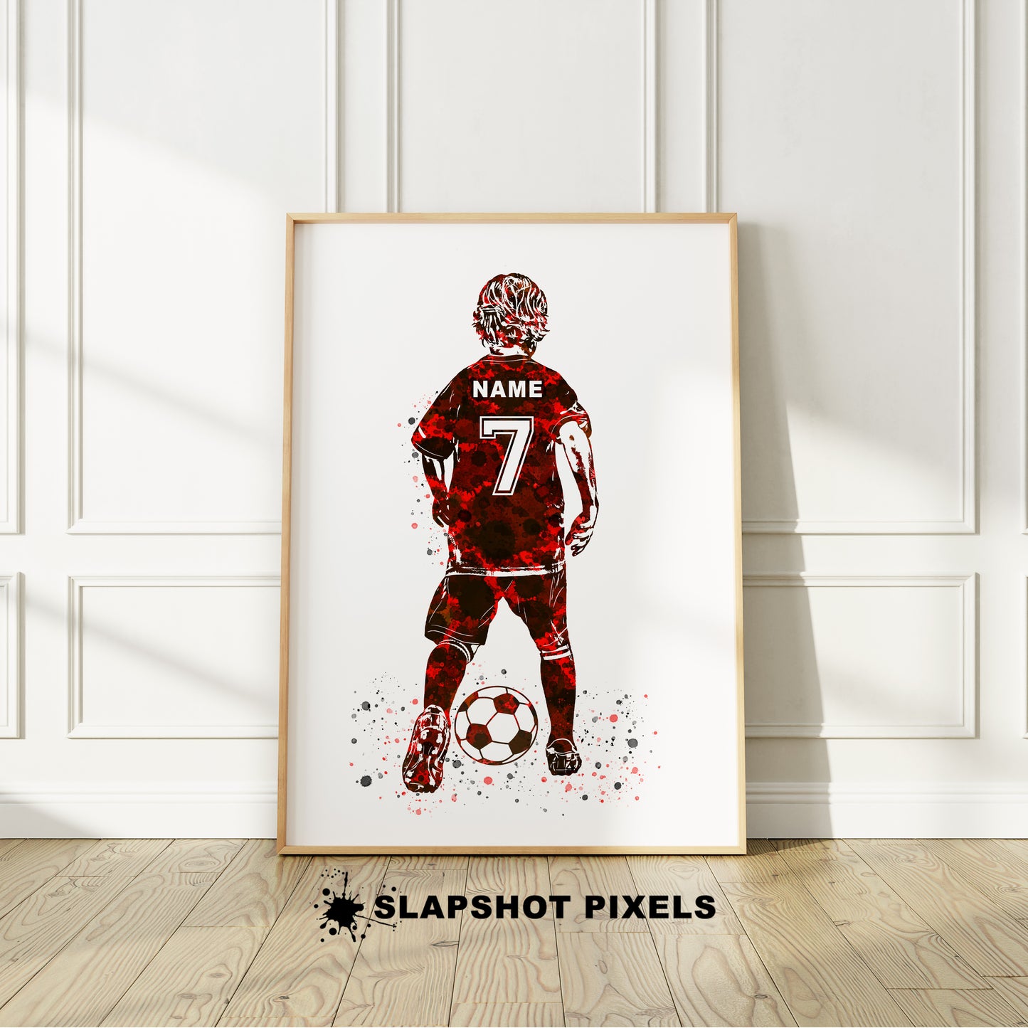 Personalized Soccer Poster - Soccer Gifts For Boys - SB31