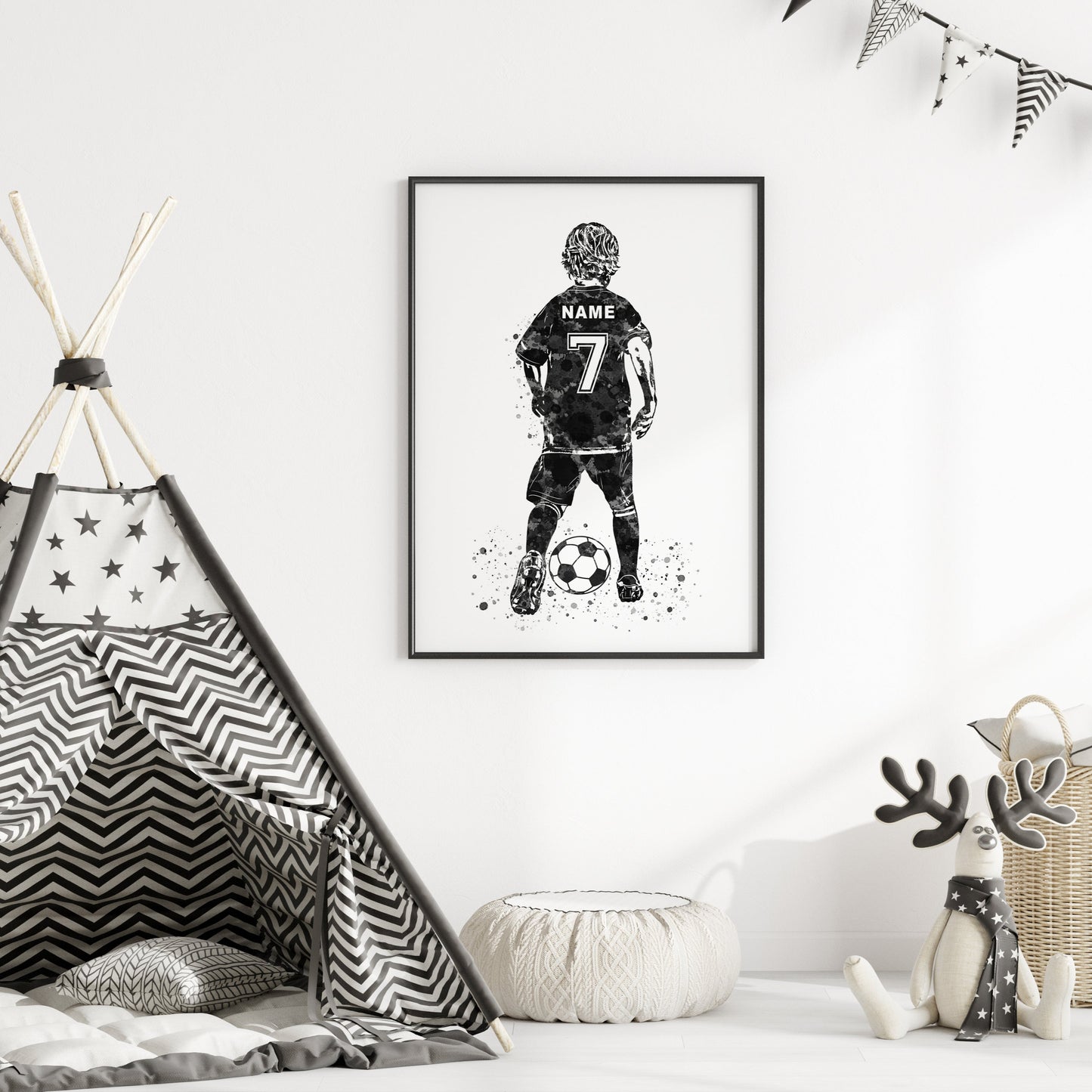 Personalized Soccer Poster - Soccer Gifts For Boys - SB31