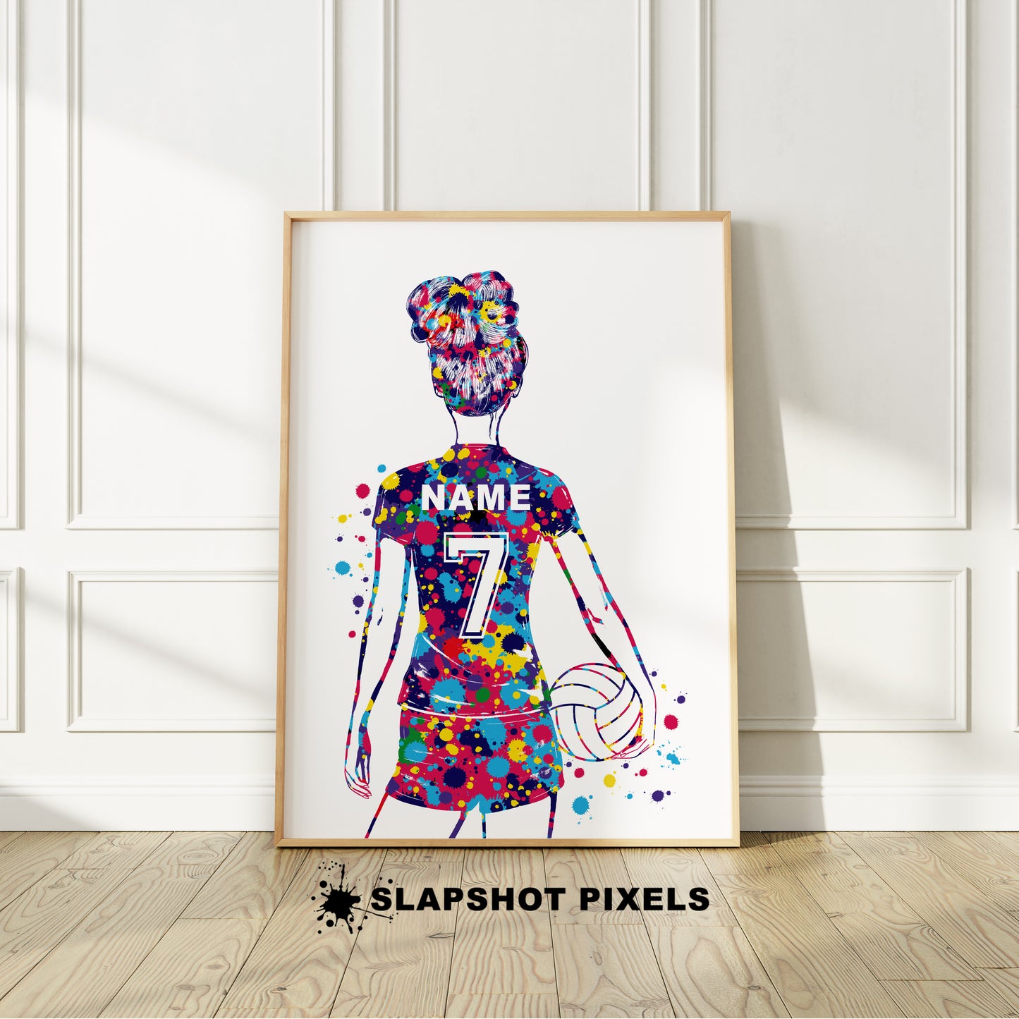 Personalized Volleyball Poster - Volleyball Gifts For Girls - VOLG04